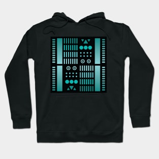 “Dimensional Systems (4)” - V.6 Green - (Geometric Art) (Dimensions) - Doc Labs Hoodie